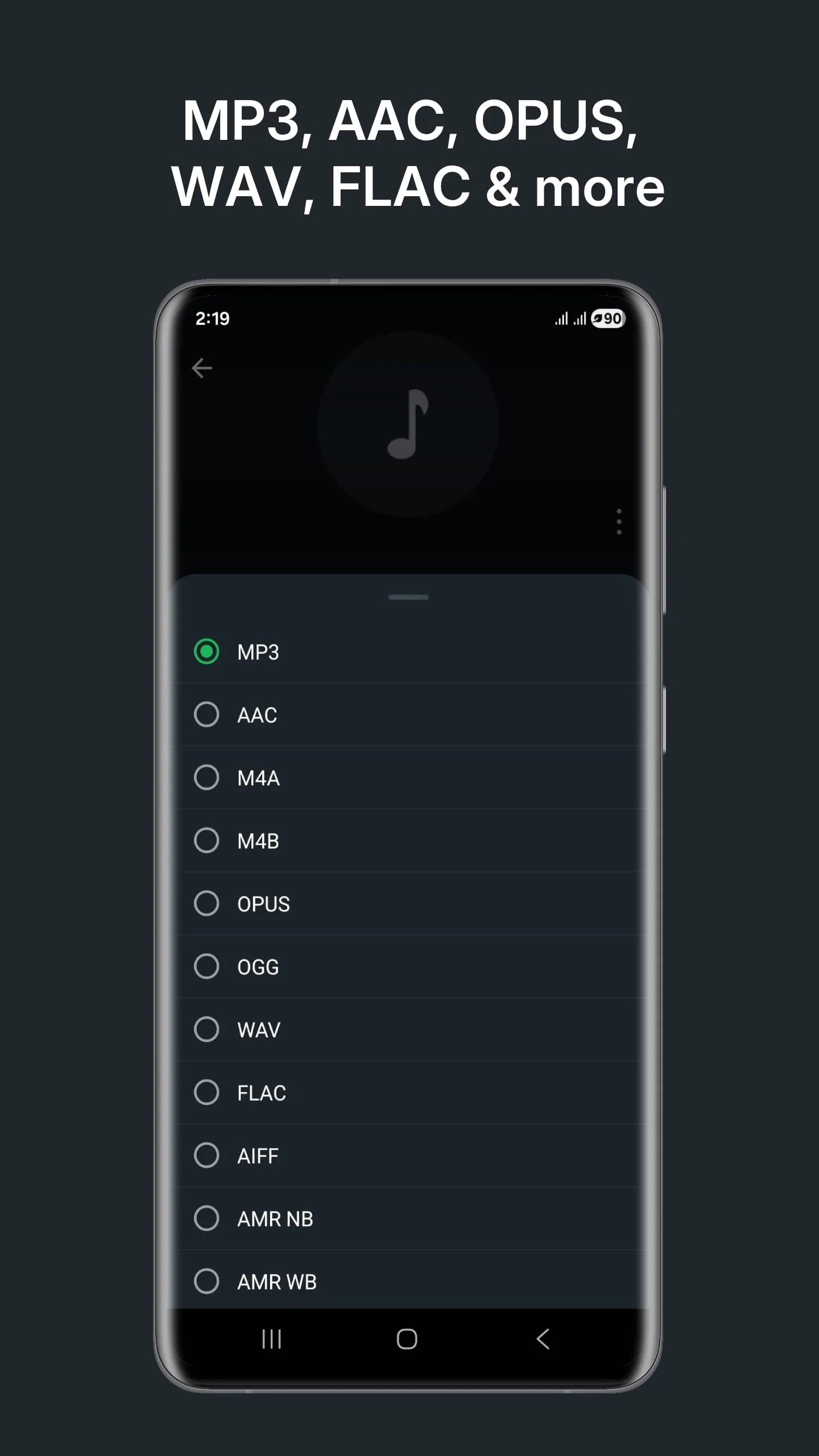 Audio Converter (MP3 AAC OPUS)