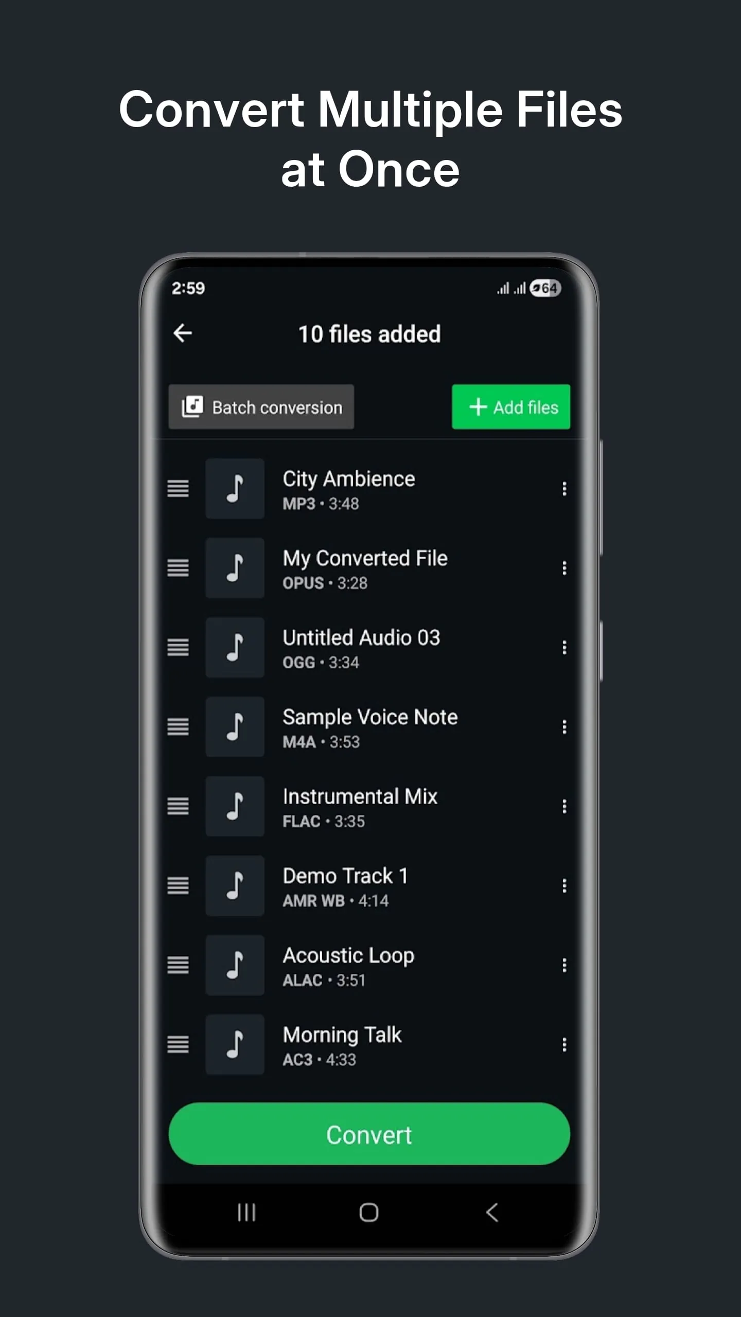 Audio Converter (MP3 AAC OPUS)