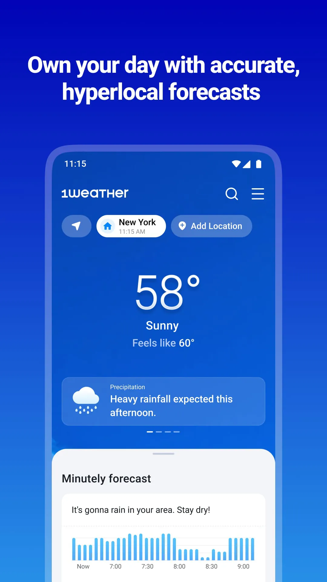 1Weather Forecasts & Radar