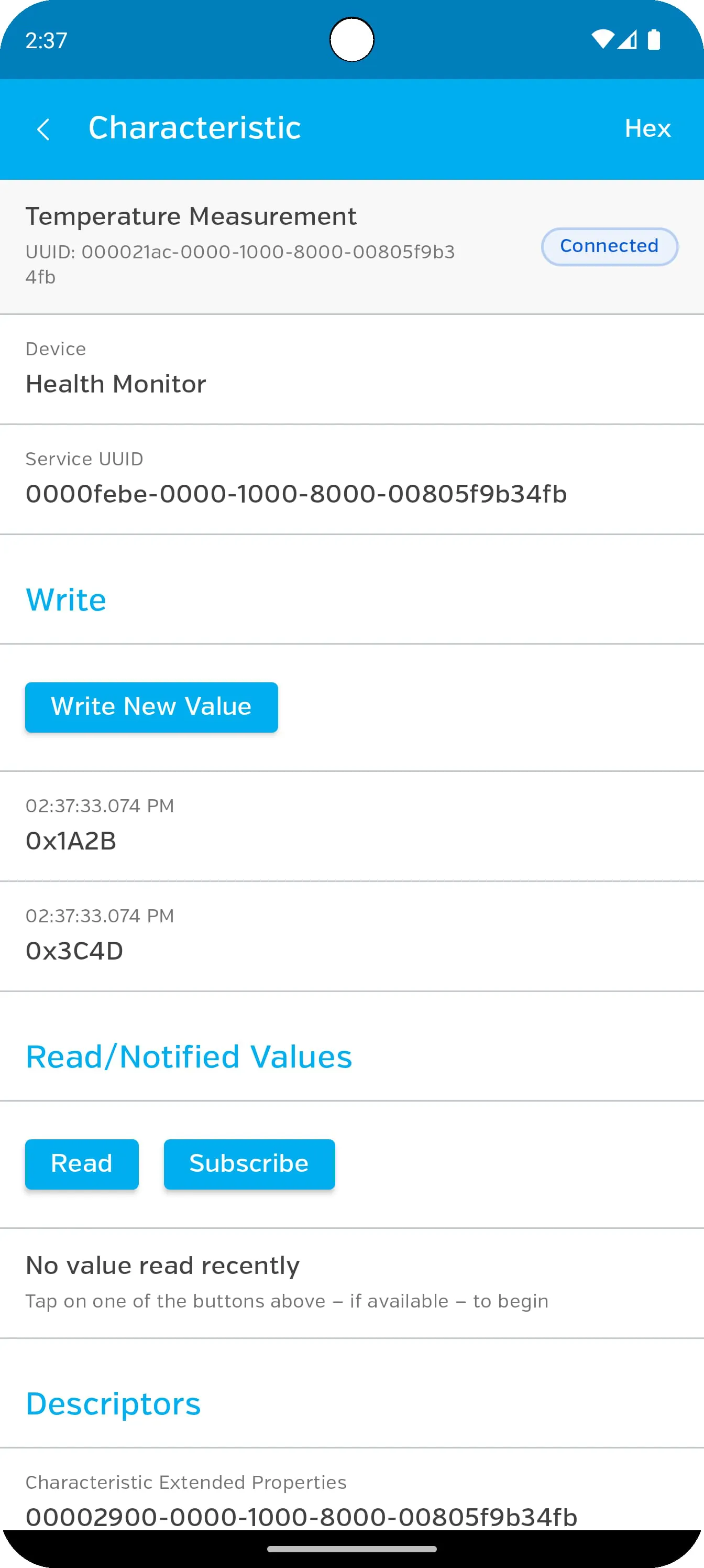 LightBlue® — Bluetooth LE