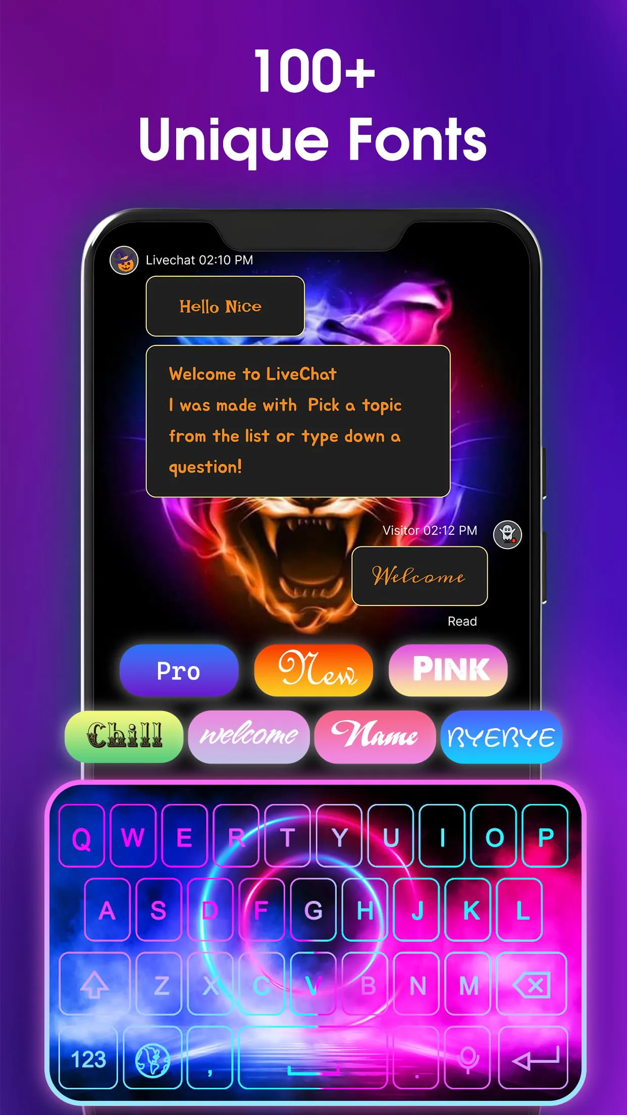 Neon LED Keyboard