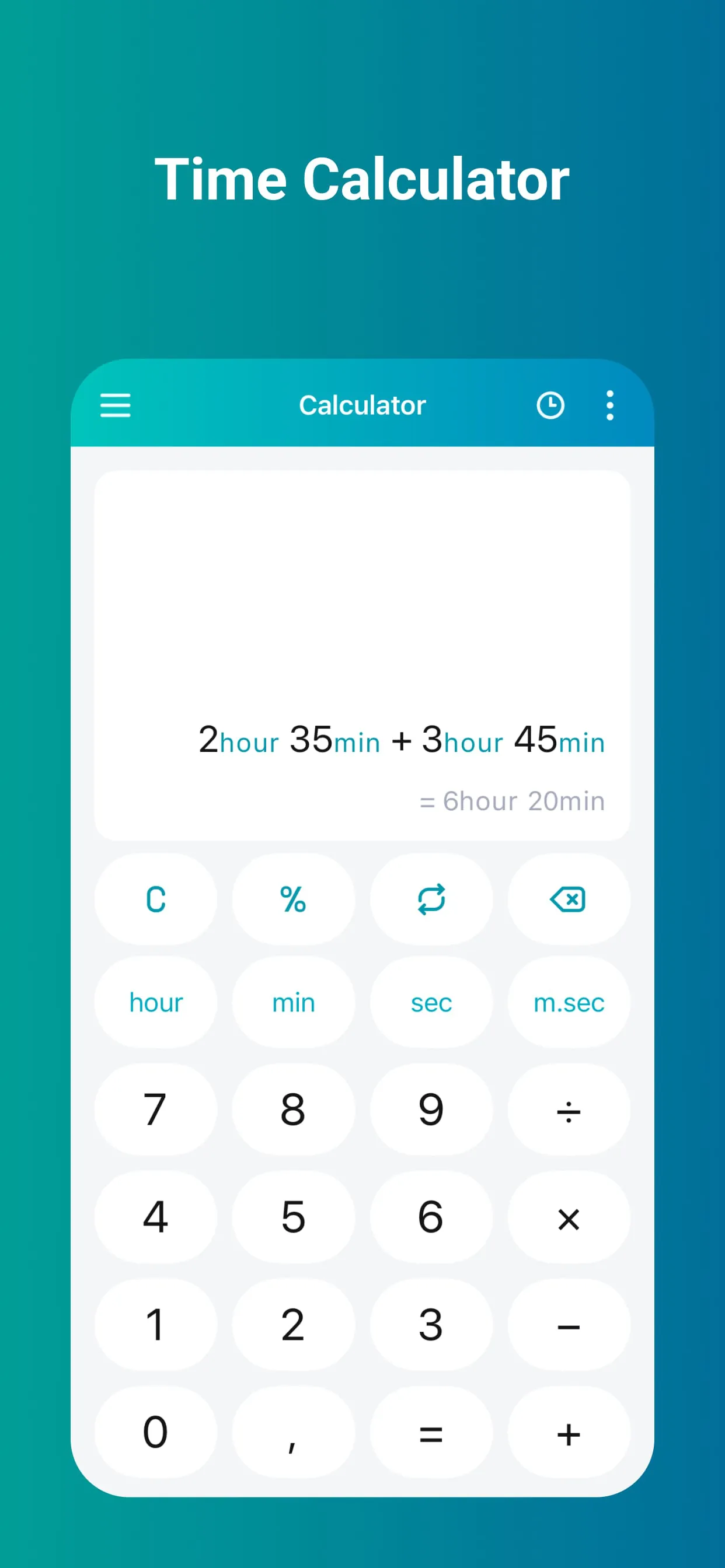 Time Calculator