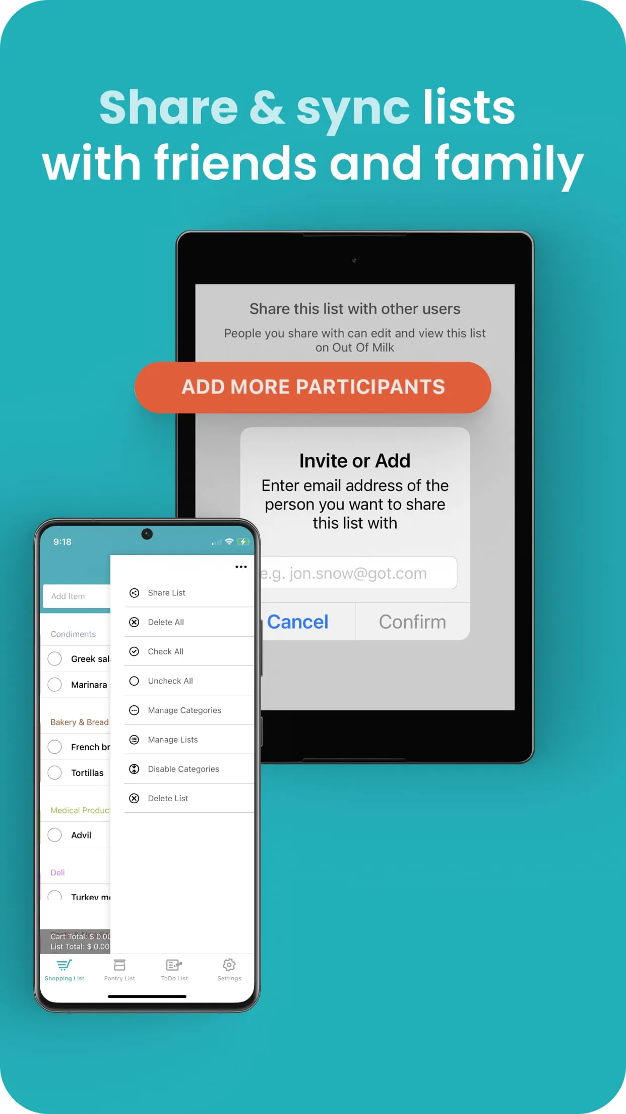 Grocery List App