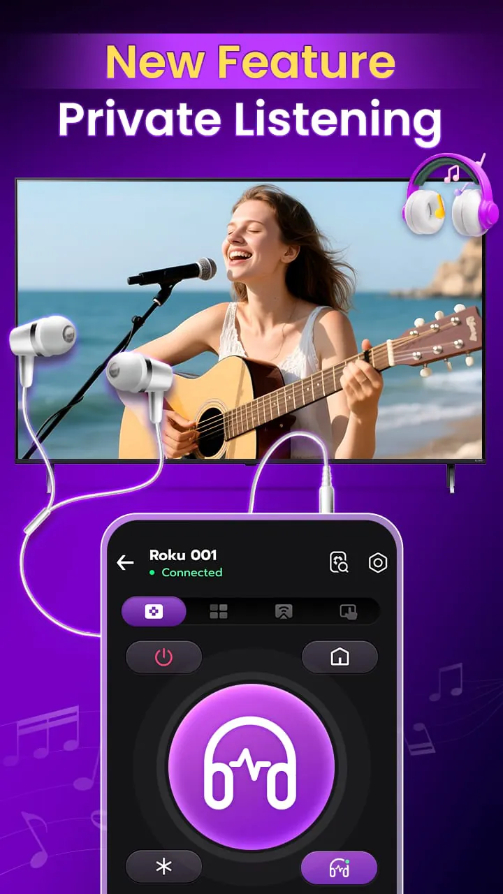 Remote Control for Roku TV