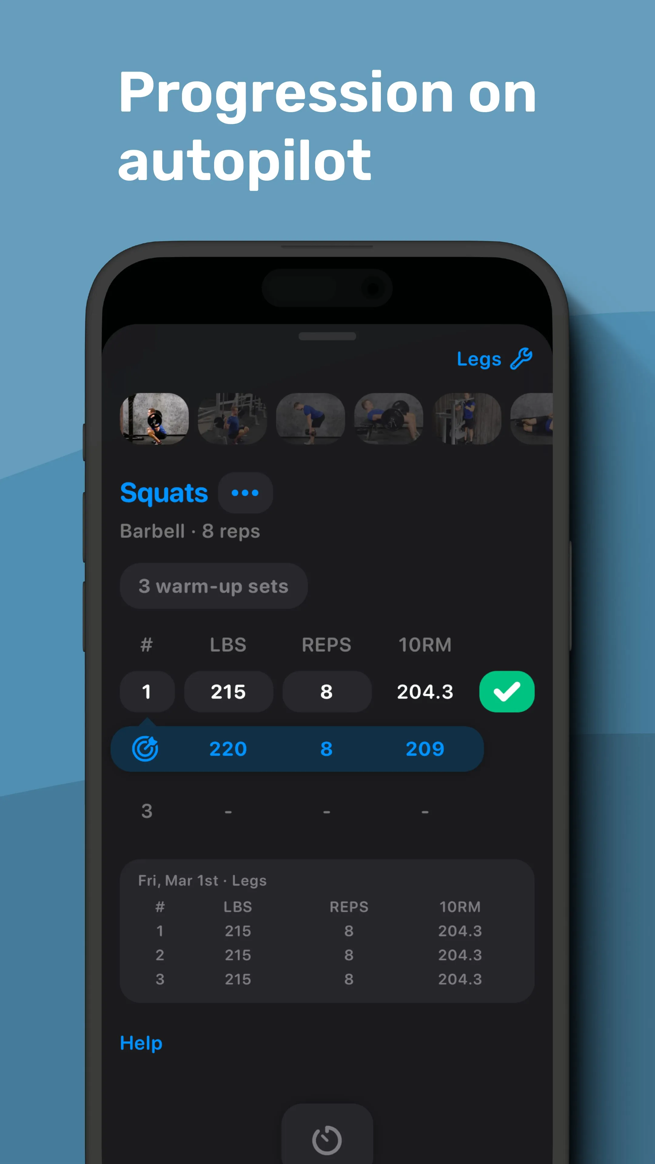 Alpha Progression Gym Tracker