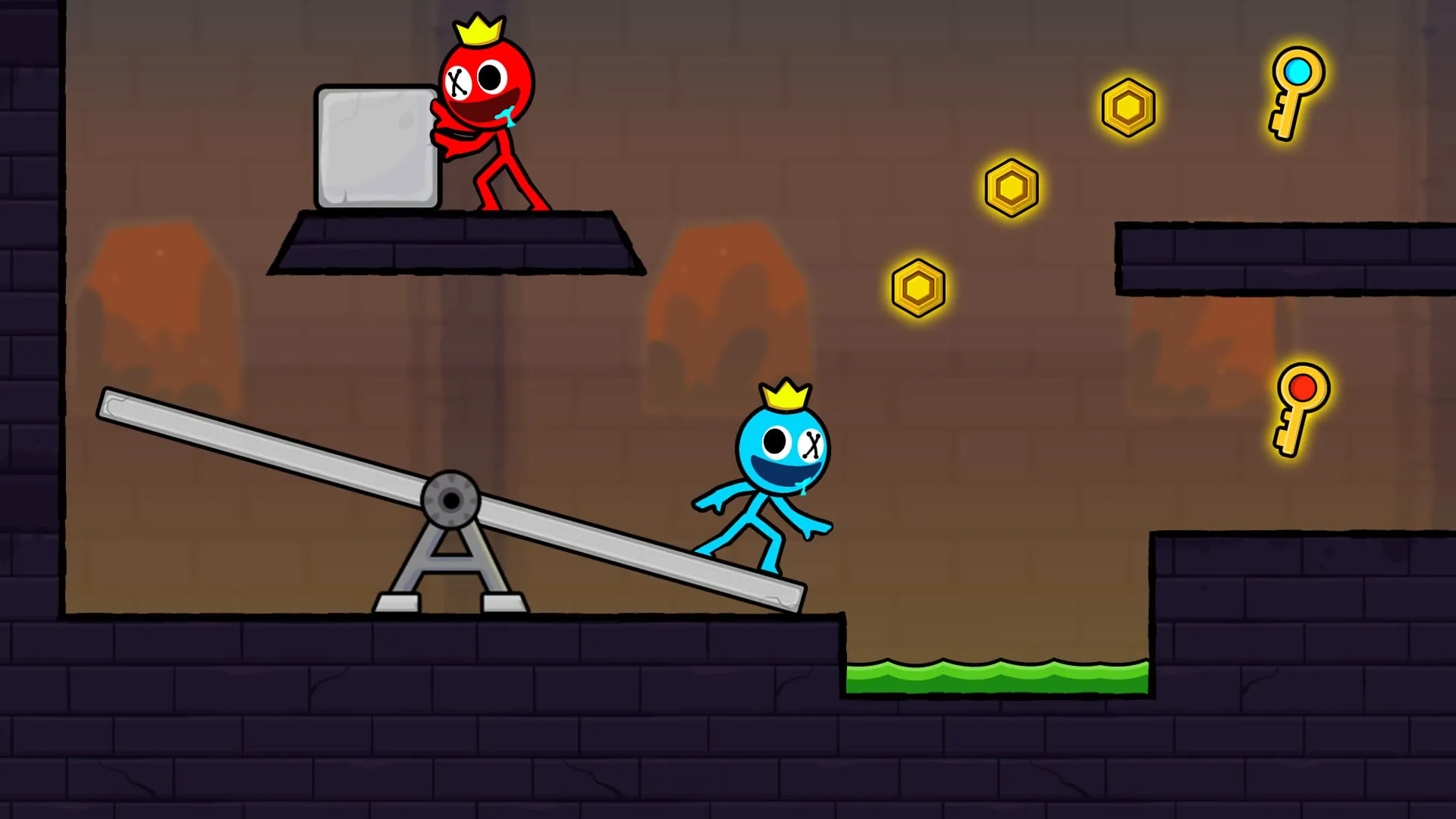 Red and Blue Stick