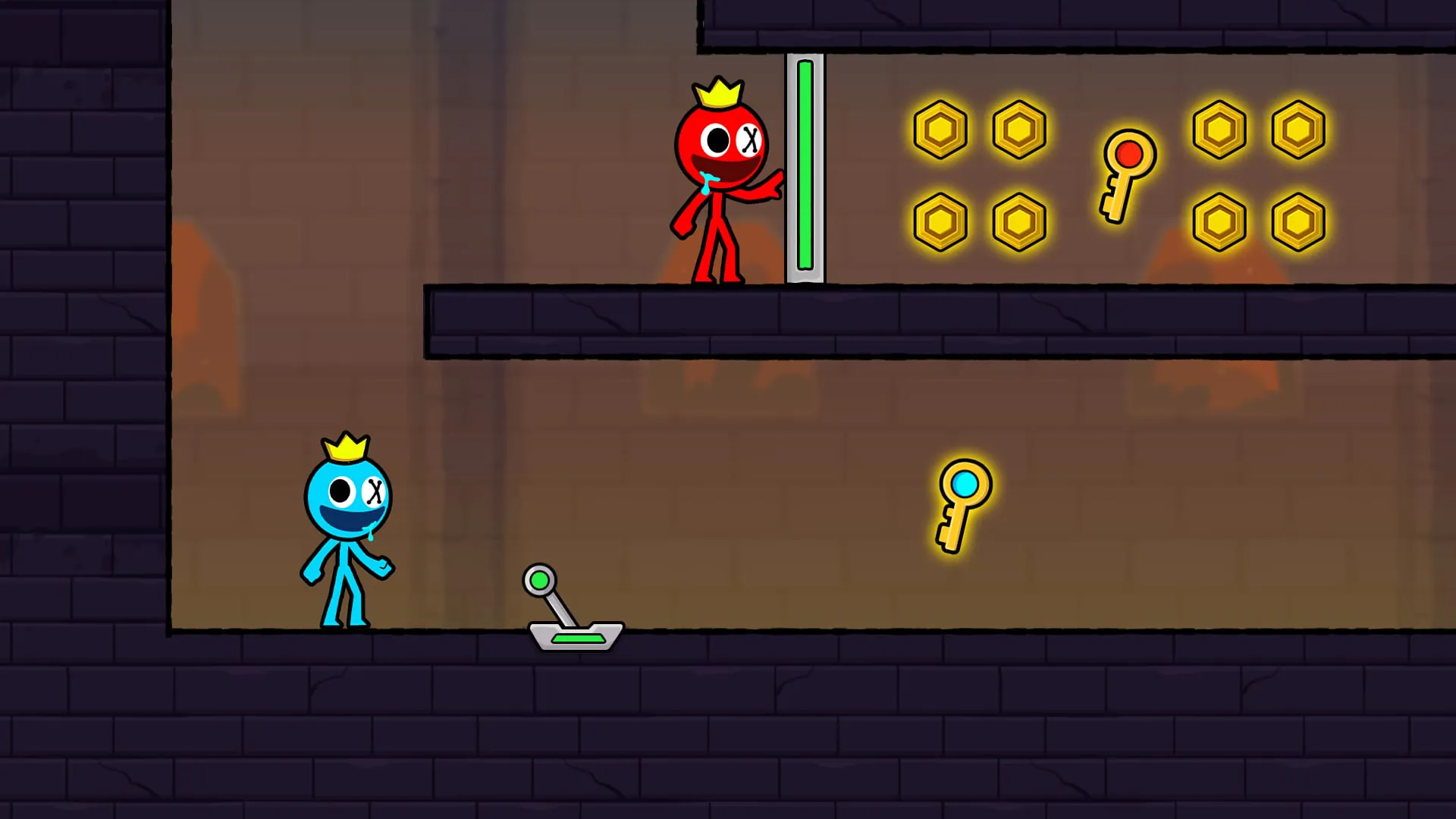 Red and Blue Stick