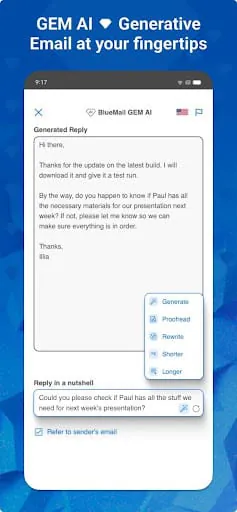 Email Blue Mail