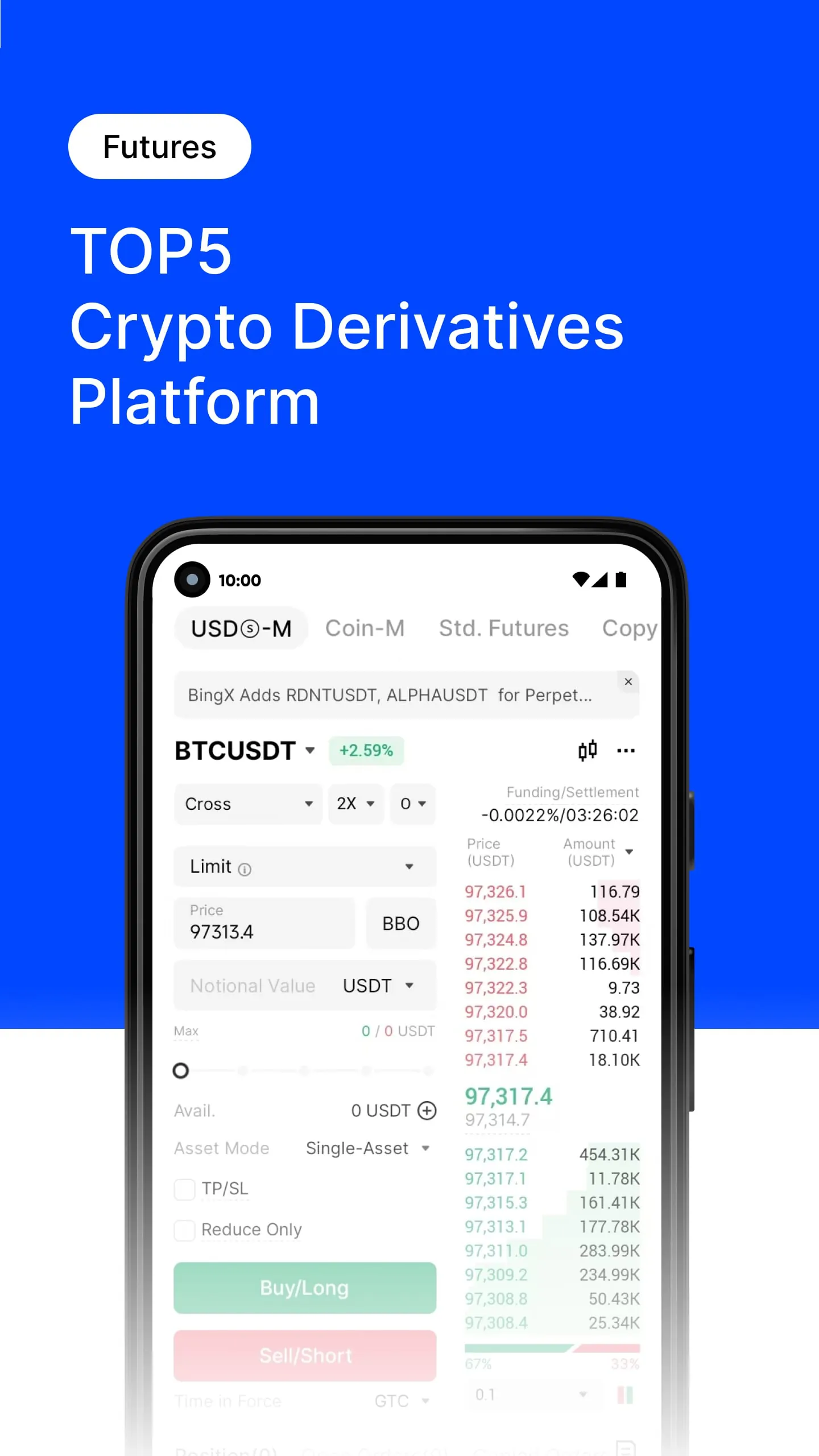 BingX Trade BTC