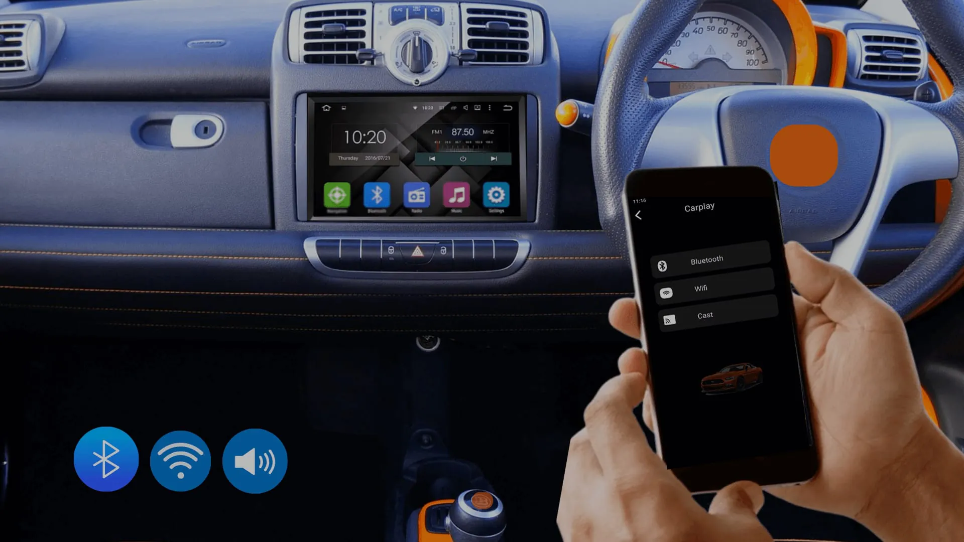 CarPlay Mirror Link Auto Sync