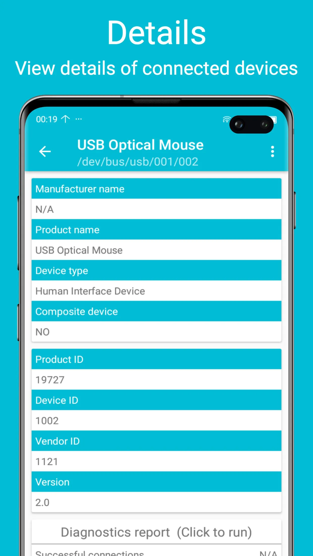 USB diagnostics