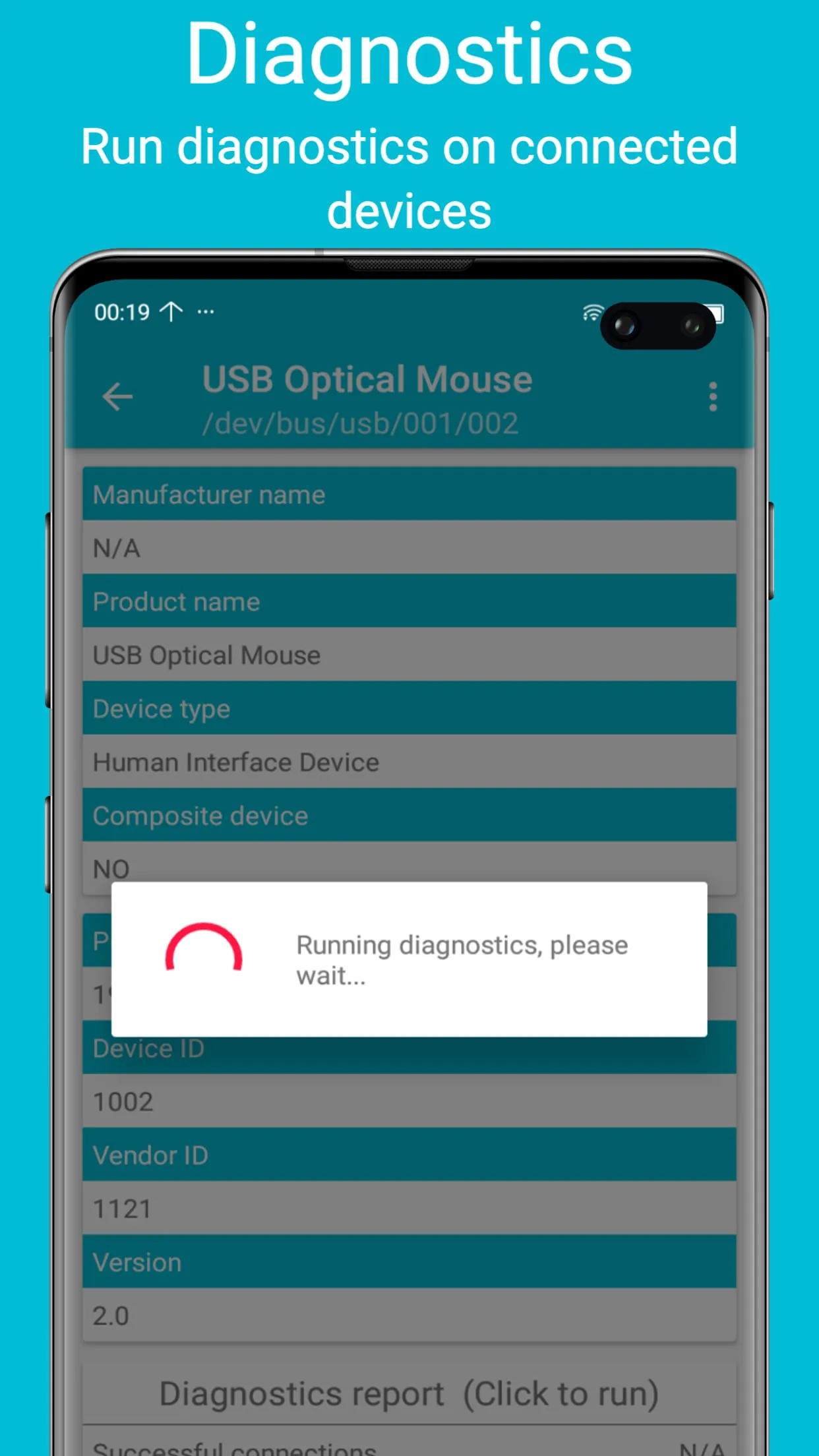 USB diagnostics