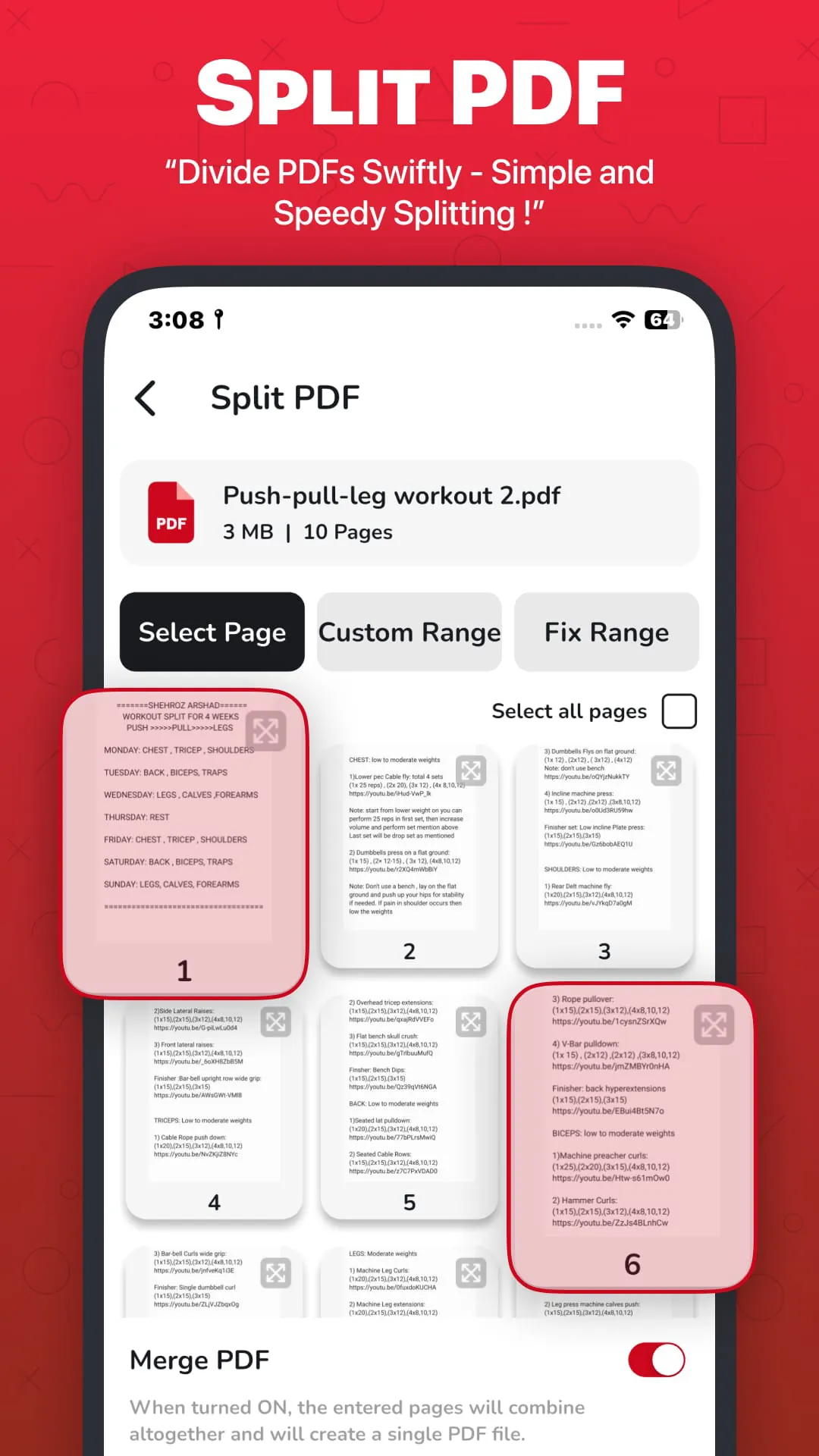 Split PDF