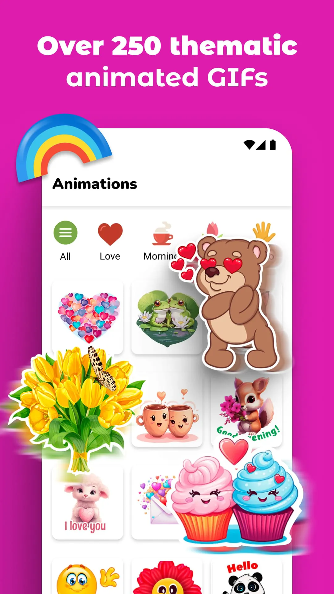 Stickers and emoji