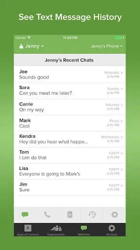 Text Monitoring Parental Contr
