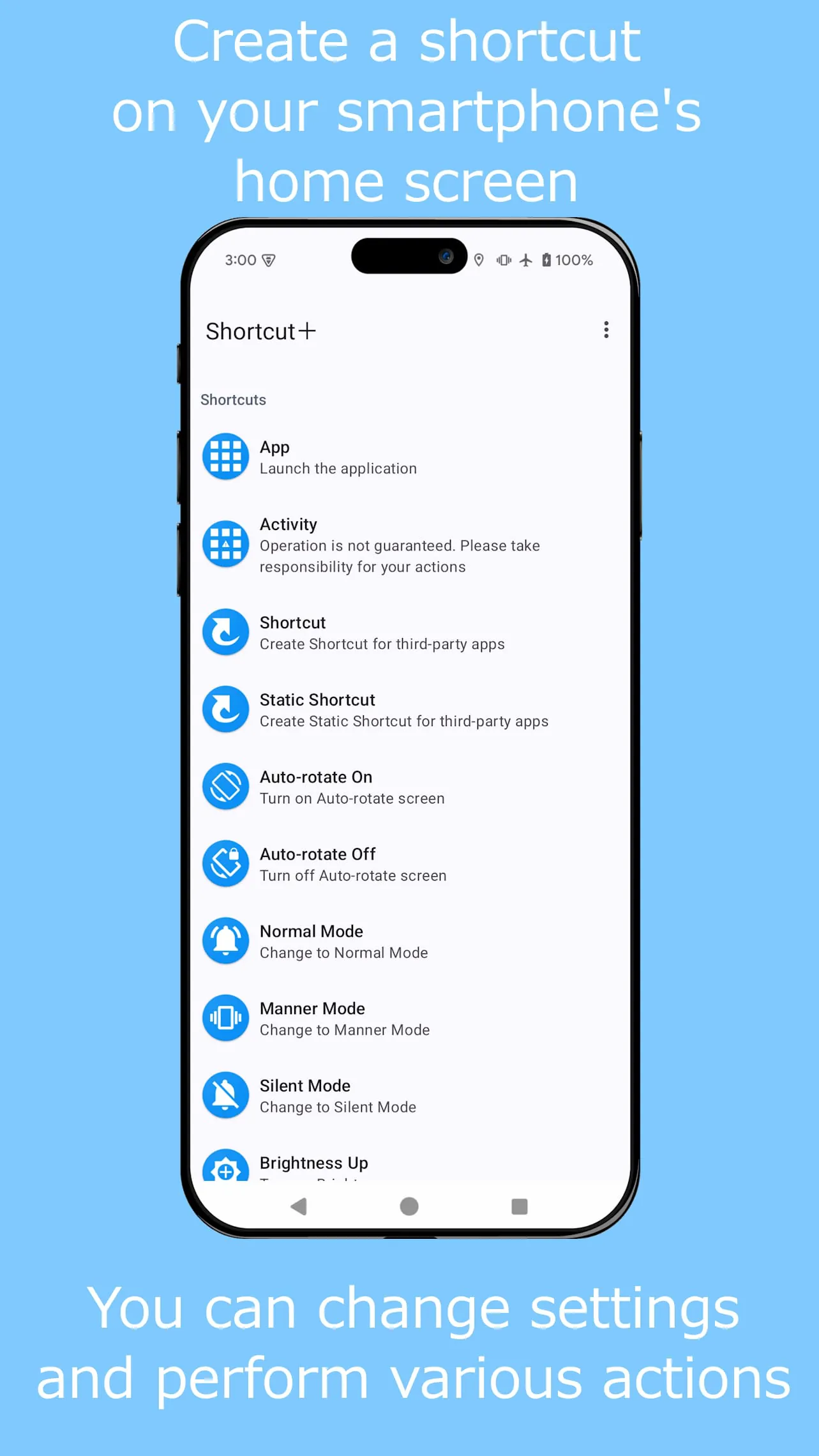 Shortcut＋