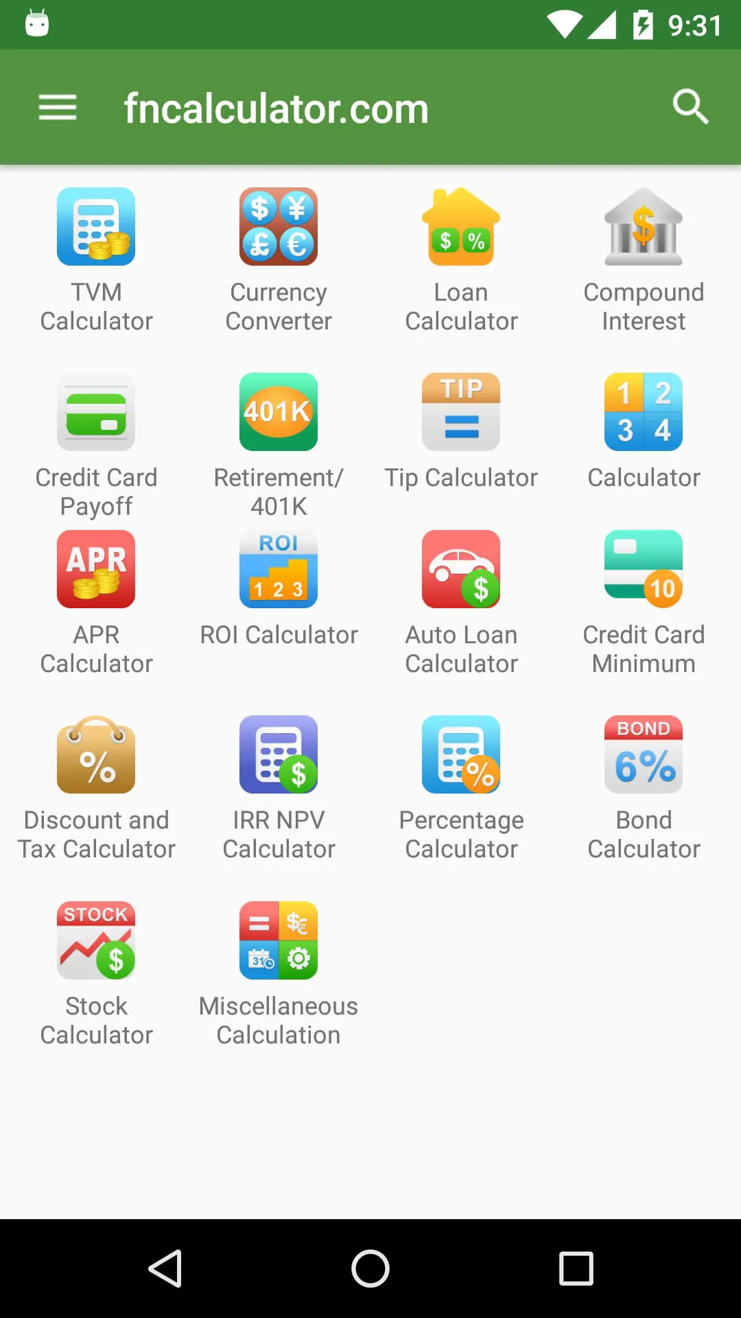 Financial Calculators