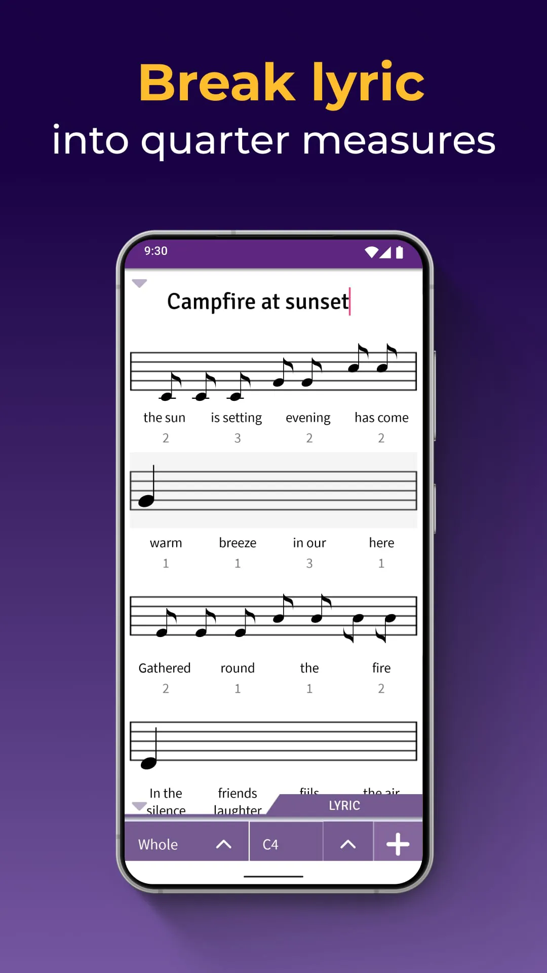 Lyrics Notepad