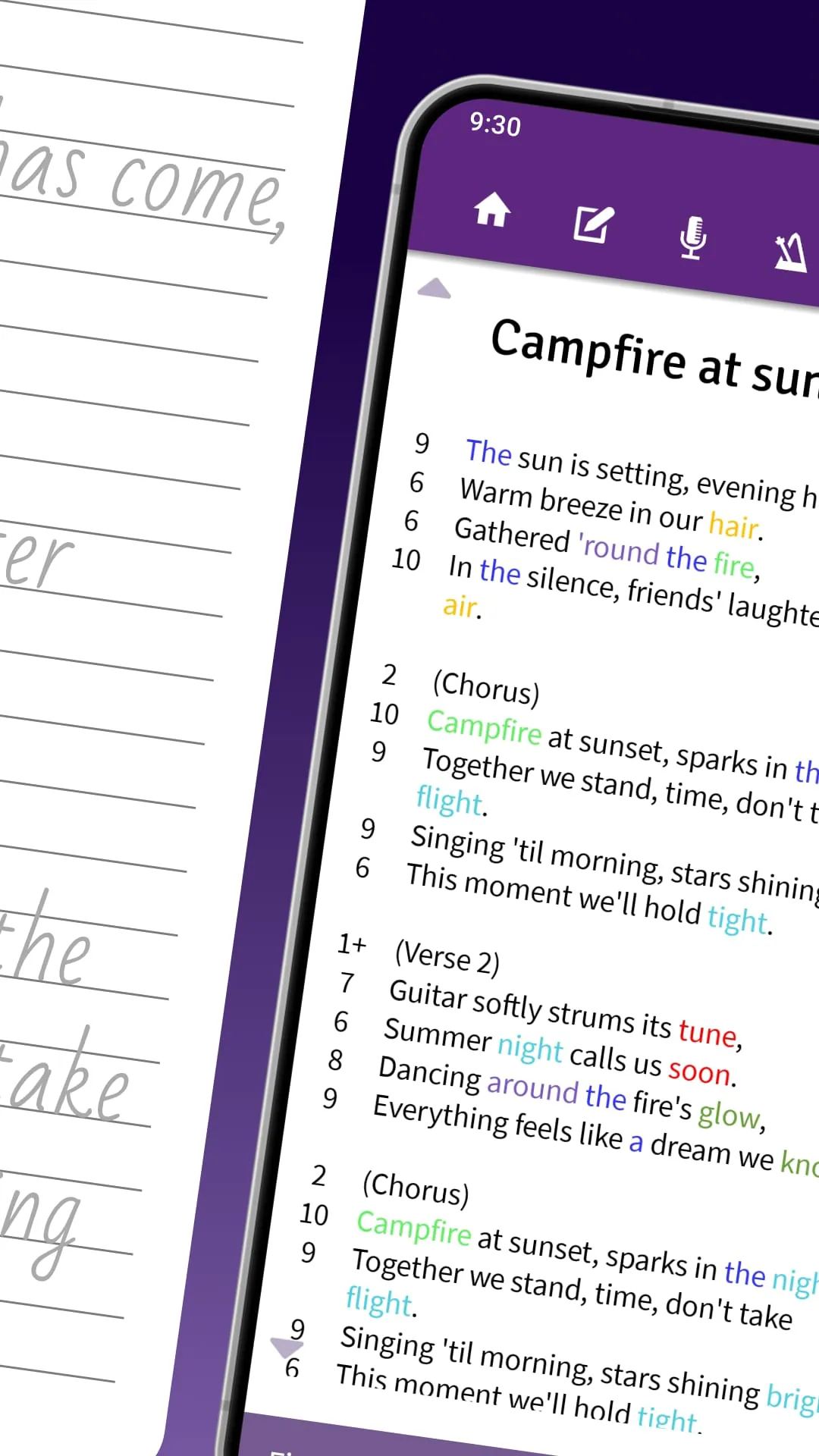 Lyrics Notepad