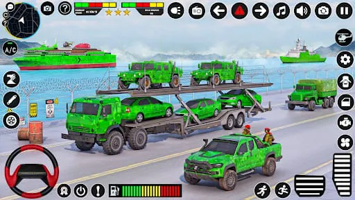 Army Vehicle Transporter Truck