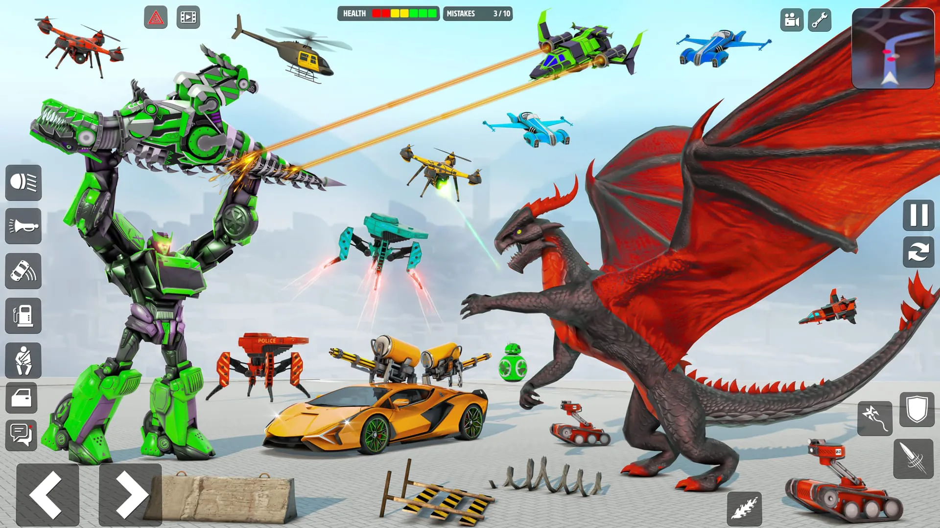 Robot Car Transforming Games