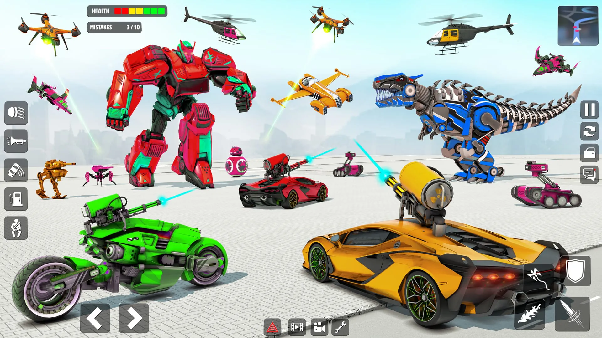 Robot Car Transforming Games