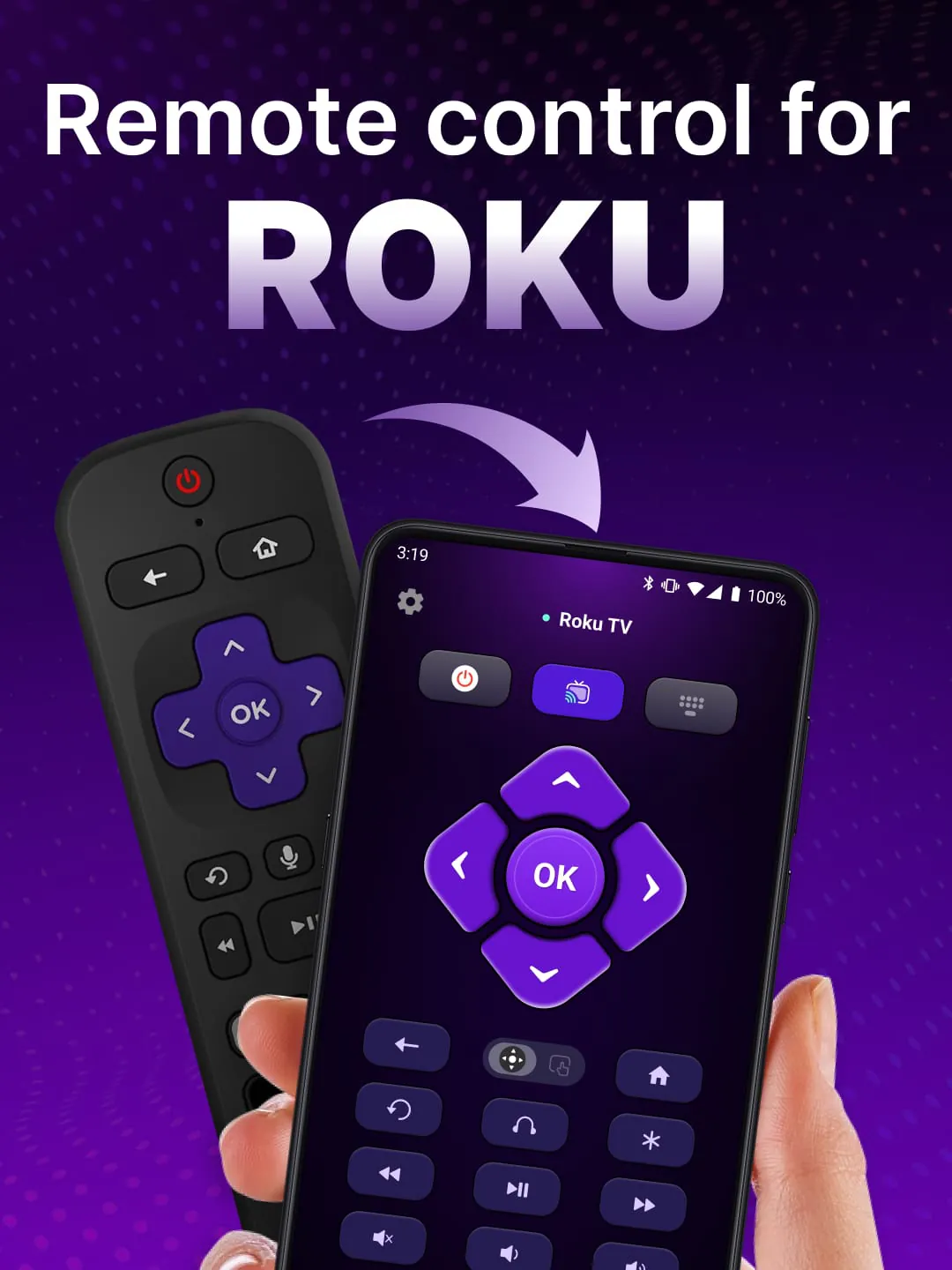 TV Remote control for Roku TV