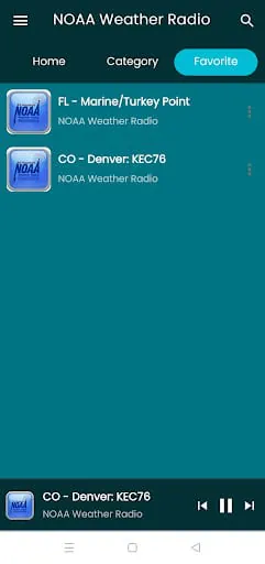 NOAA Weather radio