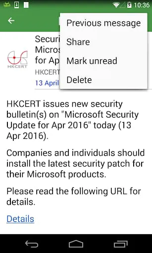 GovHK Notifications
