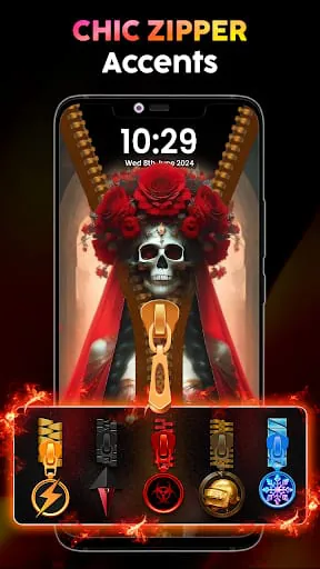 Zipper Lock Screen