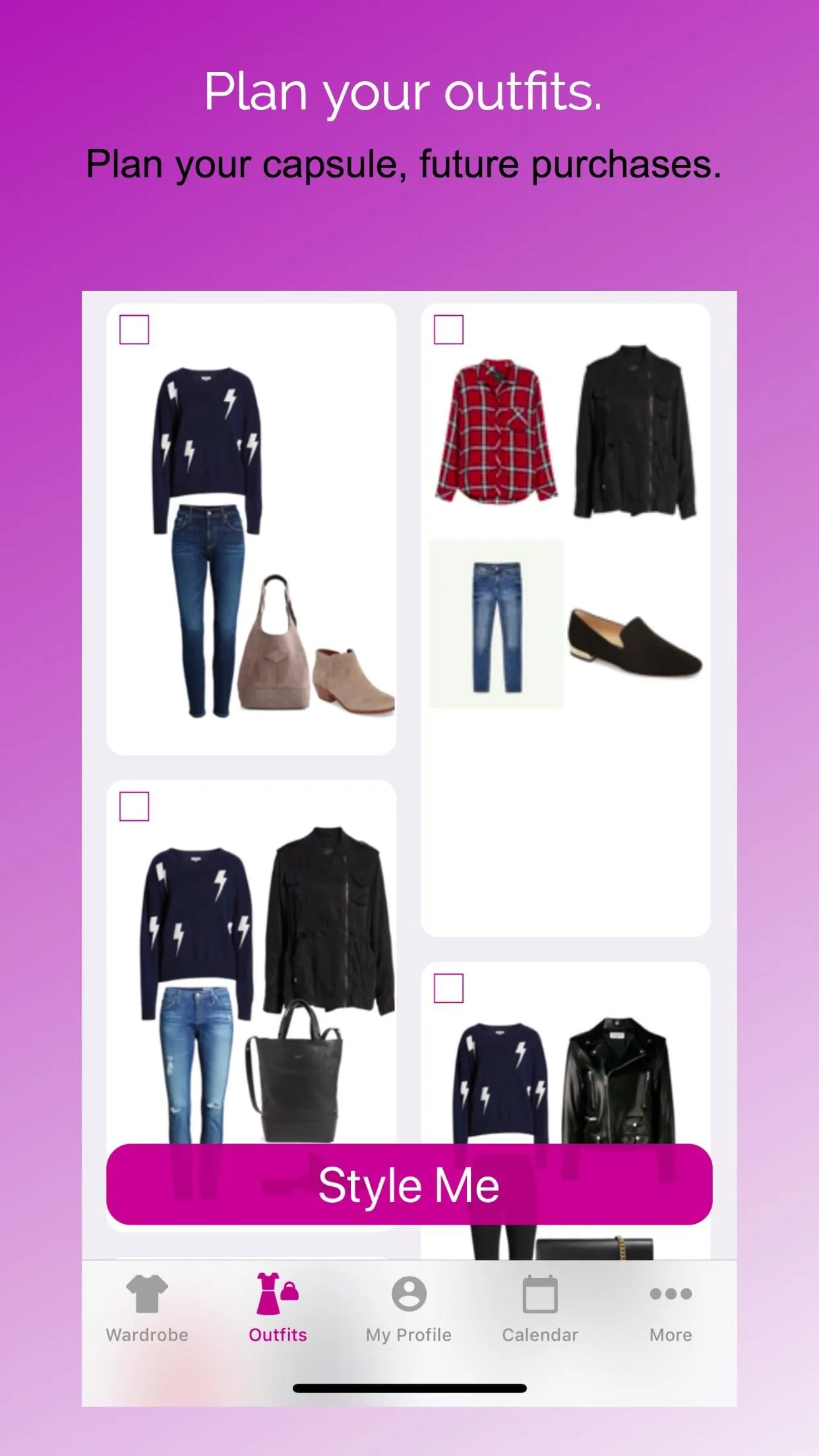 Pureple AI Outfit Planner