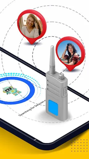 PTT walkie talkie