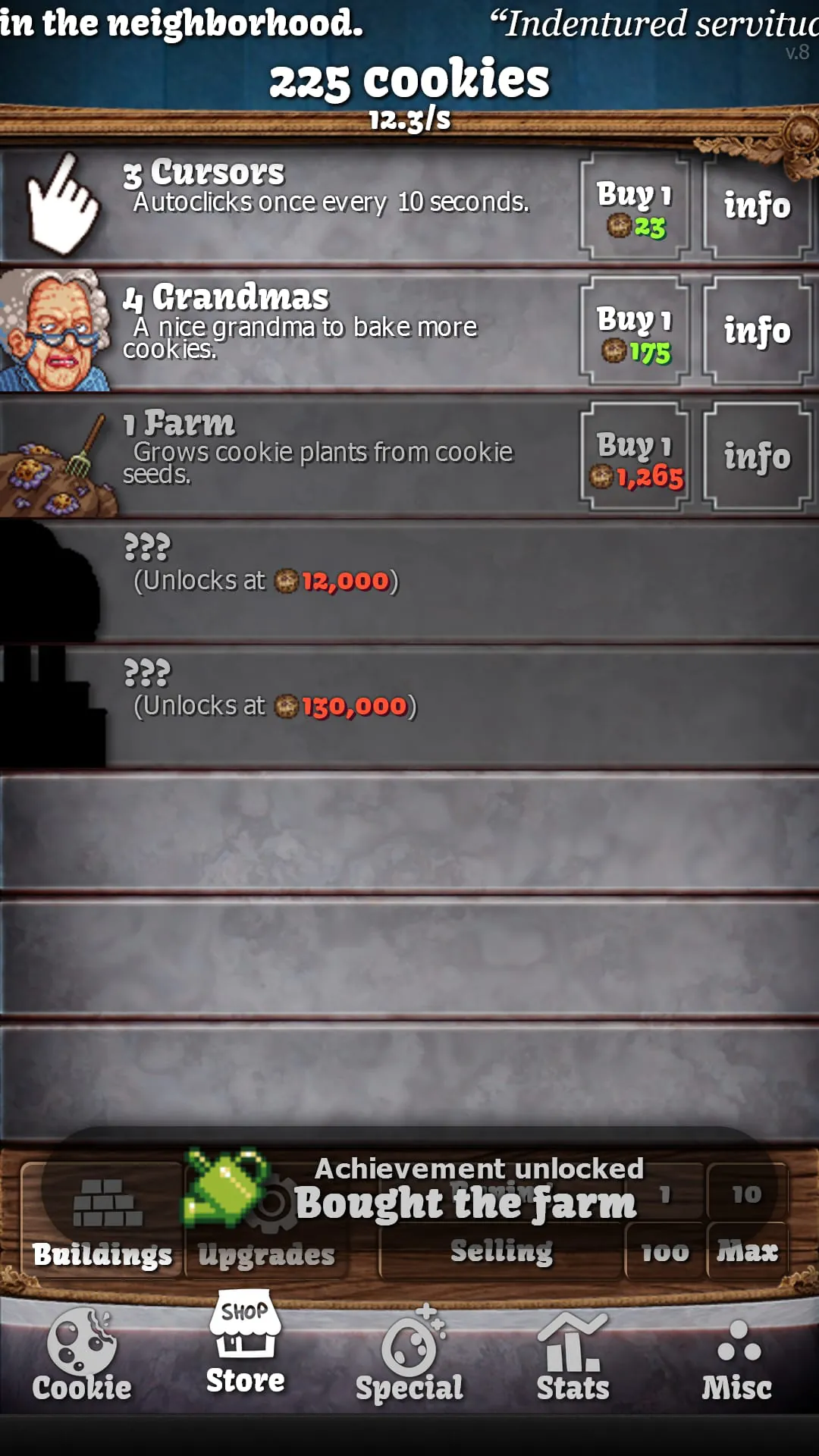 Cookie Clicker (ad