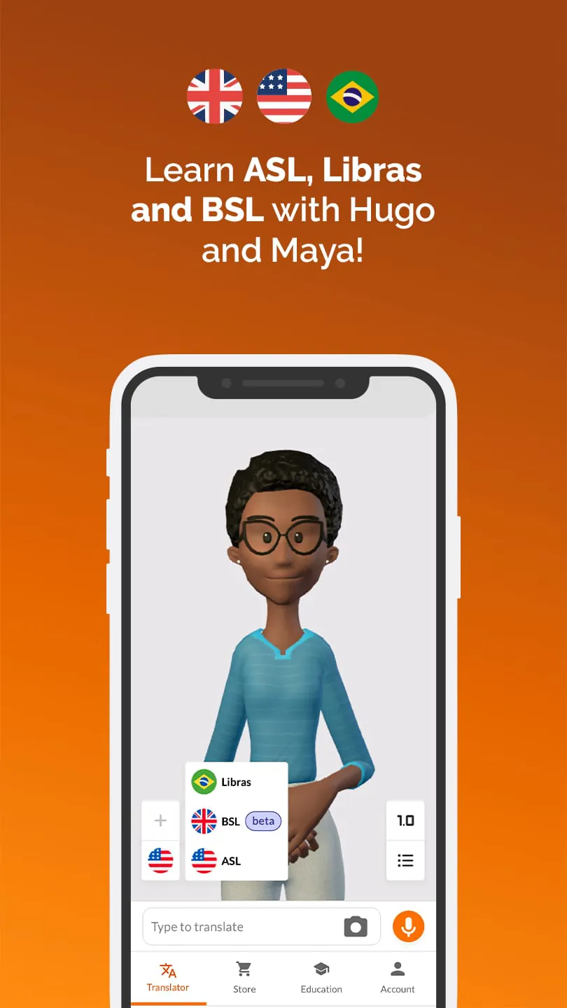 Hand Talk Translator for ASL