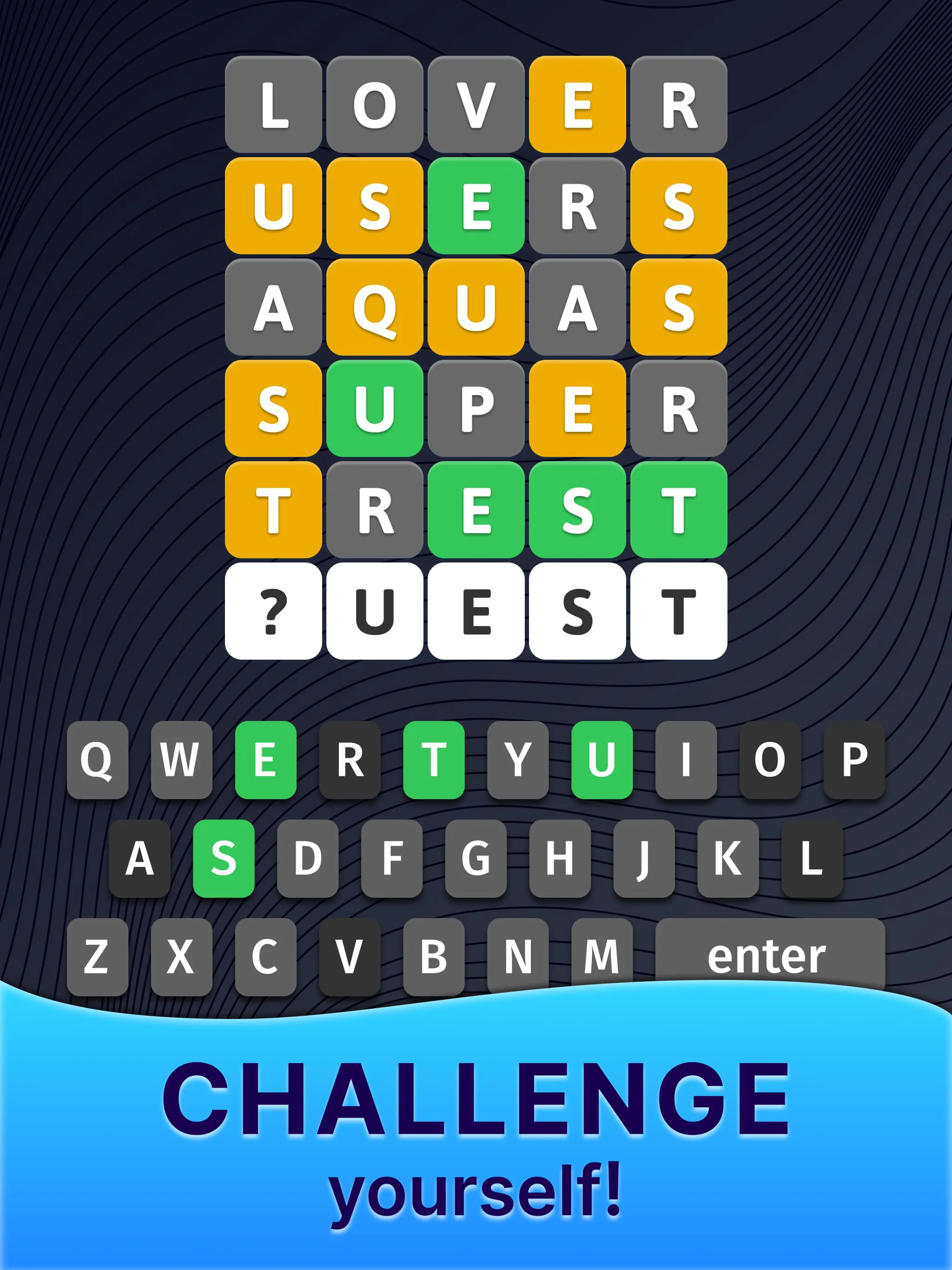 The Hidden Letter Games－Words