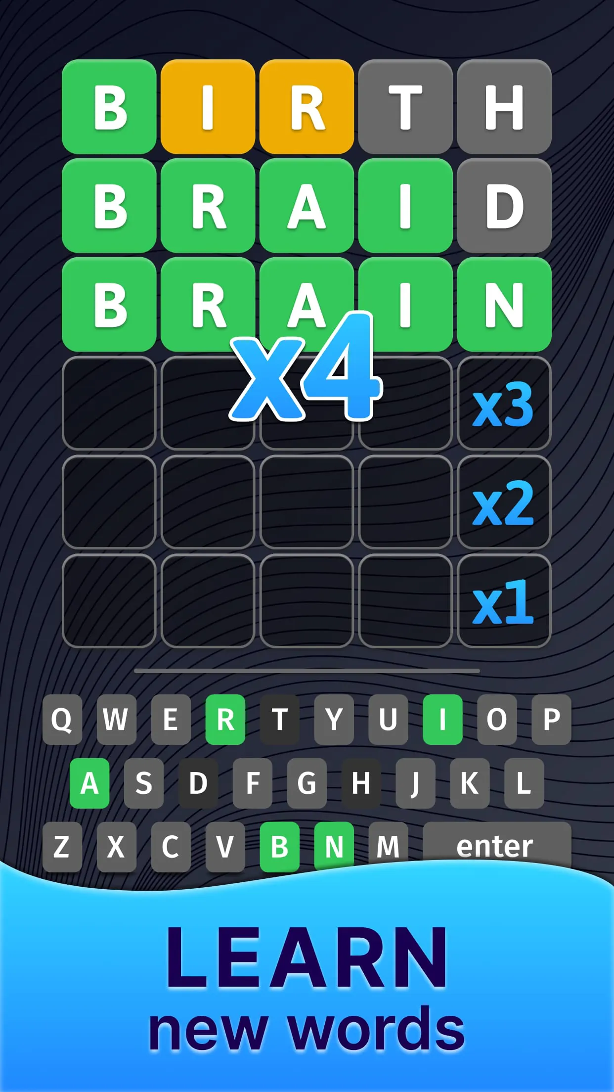 The Hidden Letter Games－Words