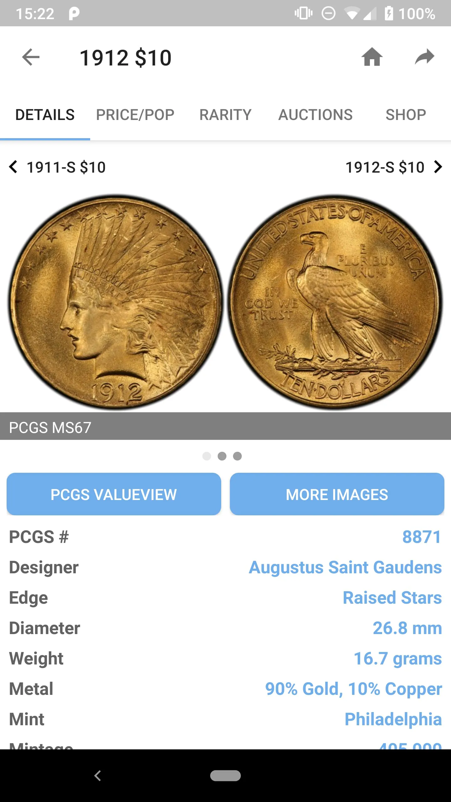 PCGS CoinFacts