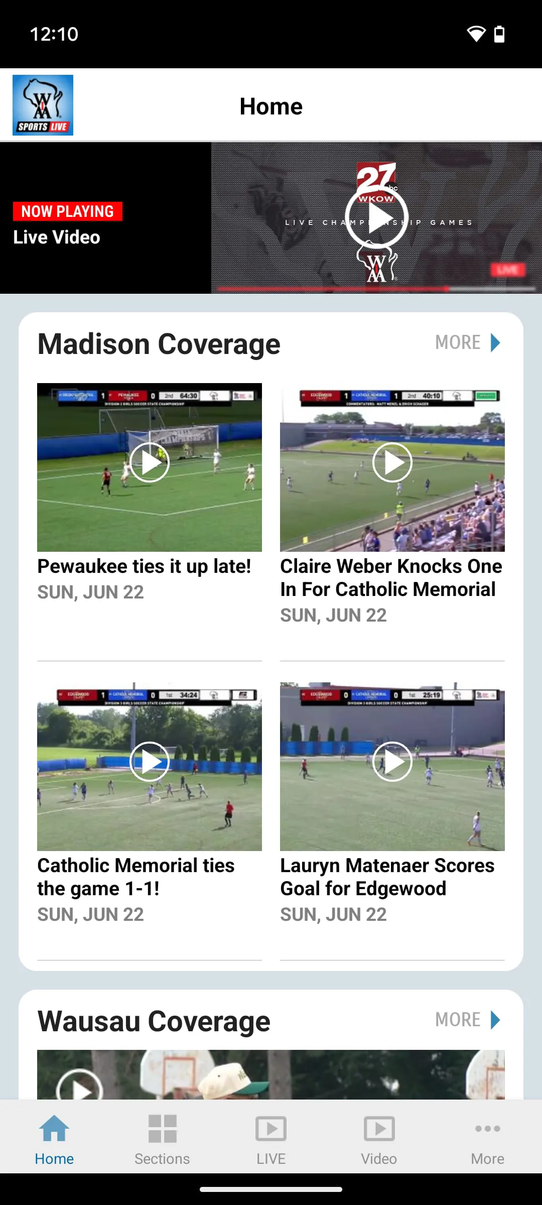 WIAA Sports Live