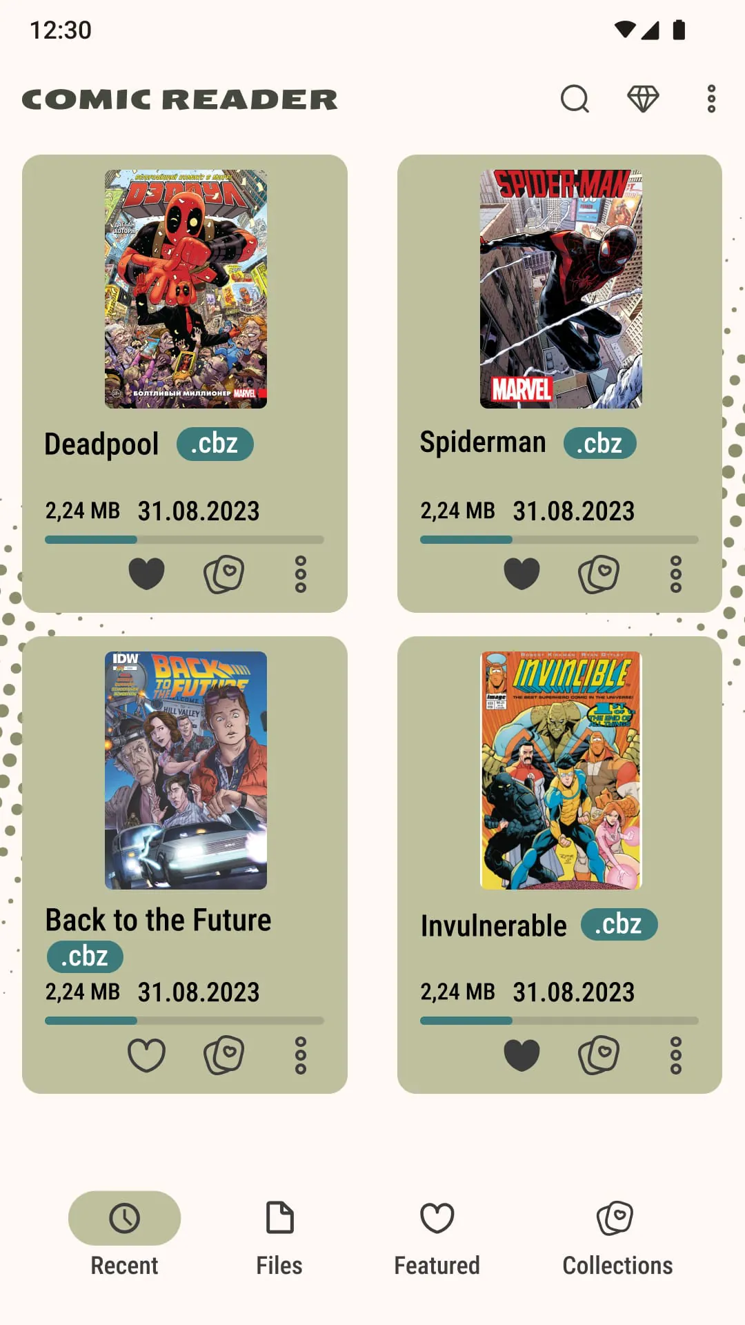 Comic Book Reader (cbz/cbr)