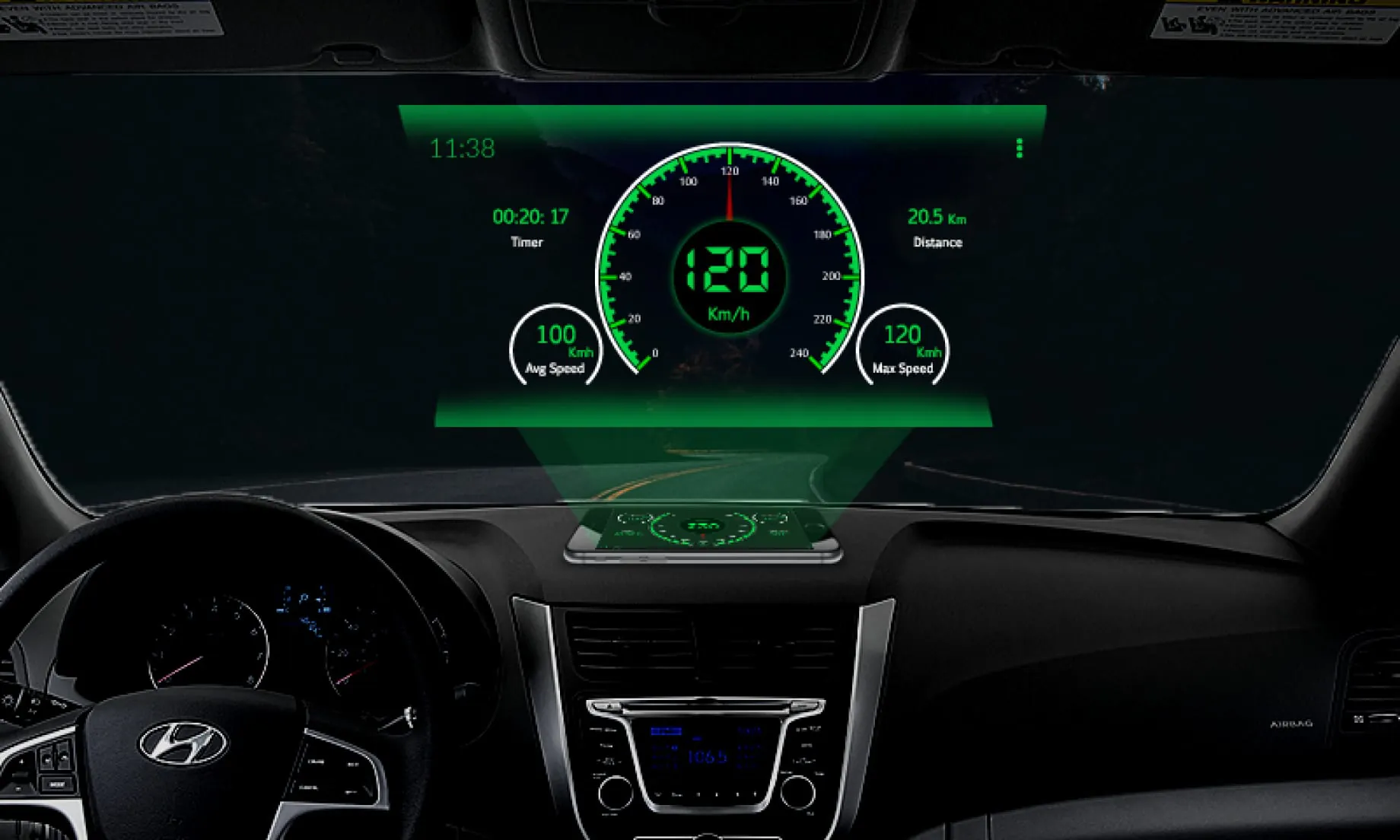 GPS Speedometer HUD