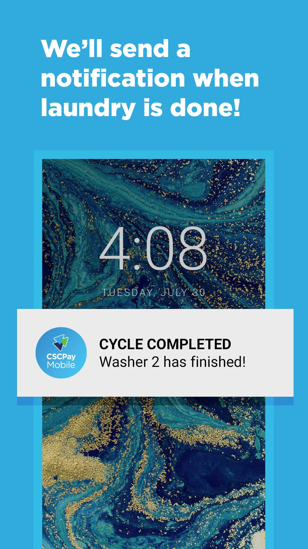 CSCPay Mobile Coinless Laundry