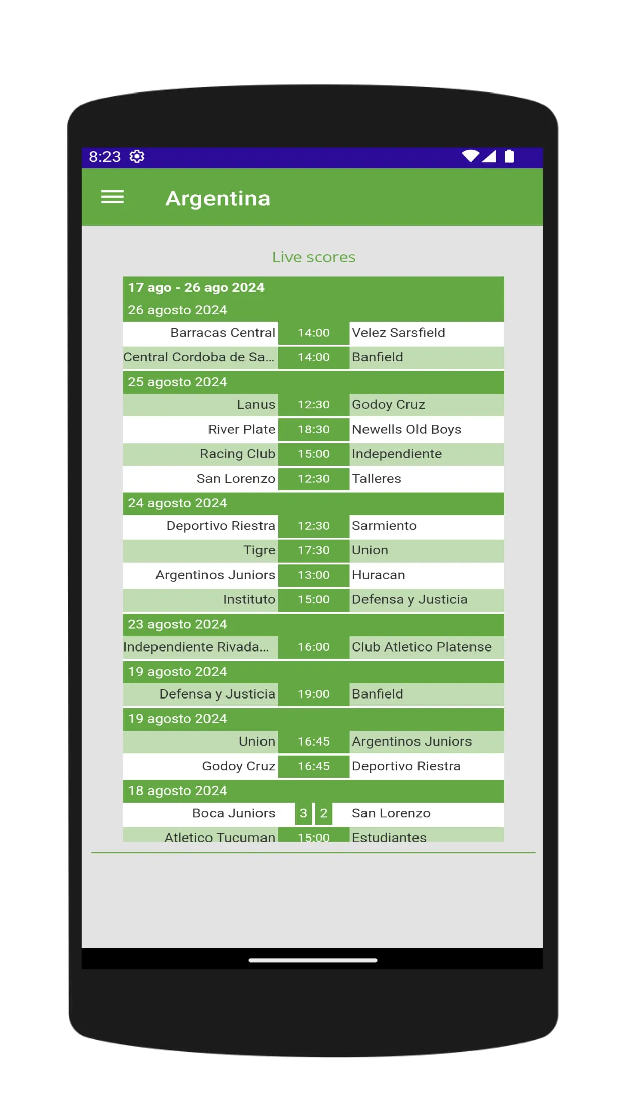 FutbolLibre App