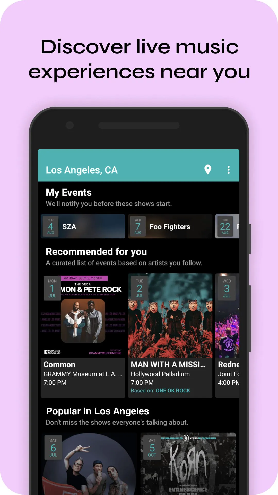 Bandsintown Concerts