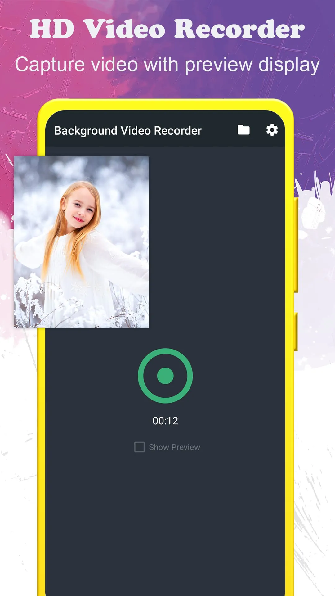 Background video recorder