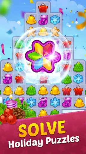 Christmas Match 3 Candy Games
