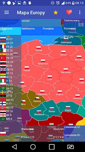 Europe map