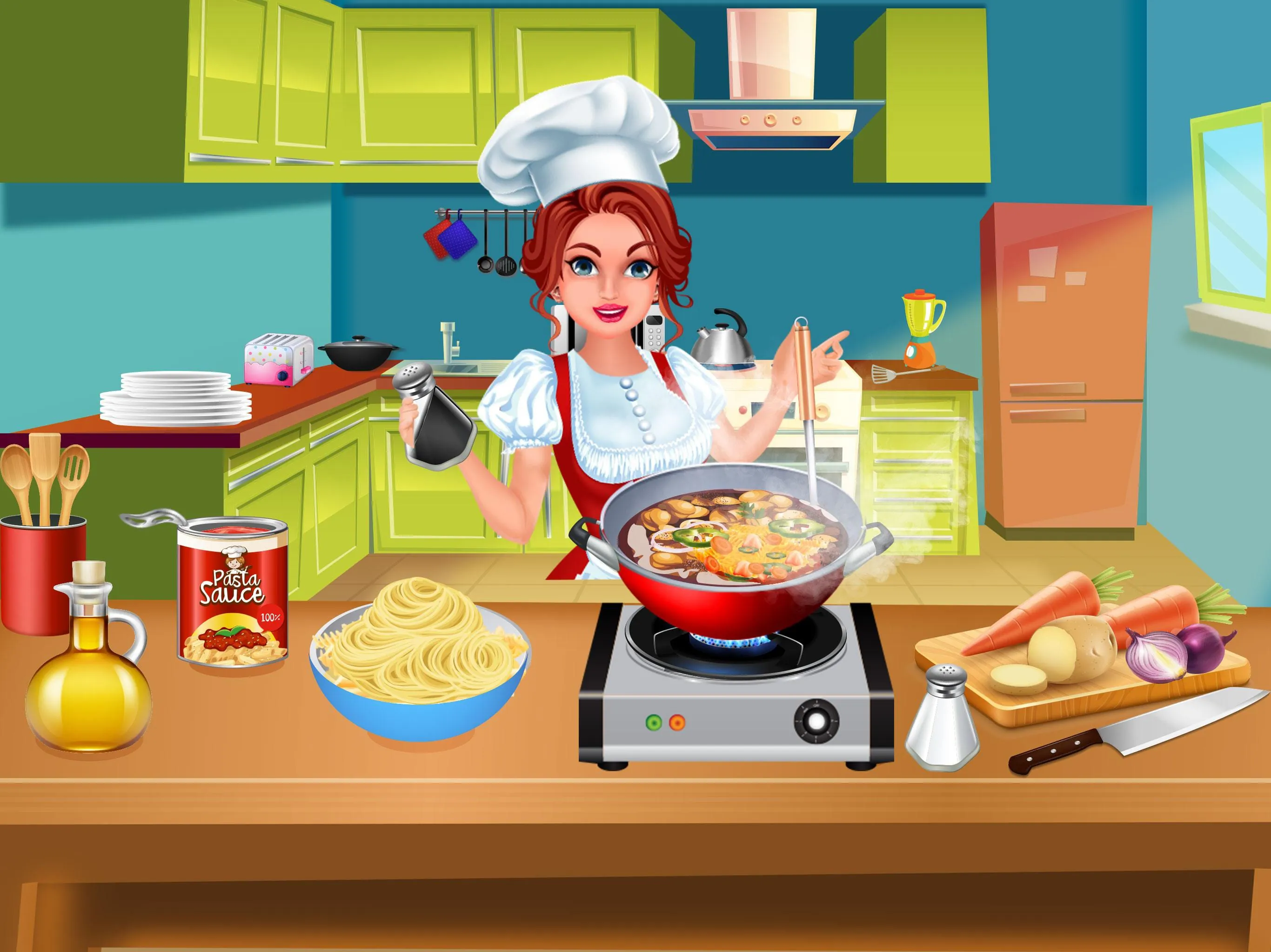 Make Pasta Food in Cooking Kit