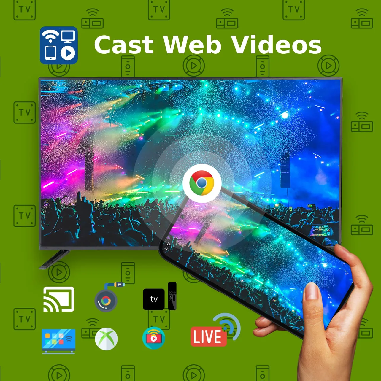 Cast to TV+ Chromecast Roku TV