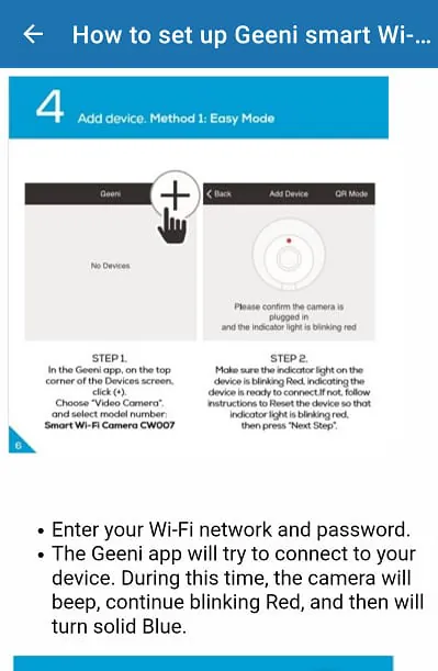 Geeni Smart Wifi Camera Guide
