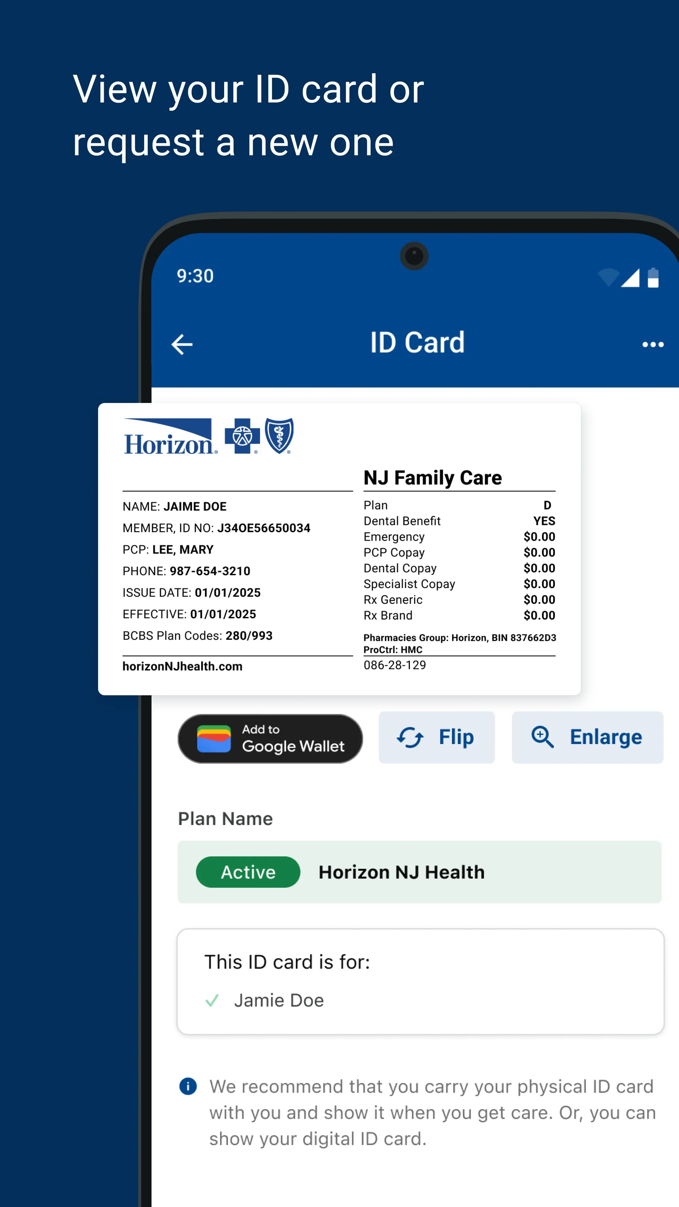 Horizon NJ MyCare
